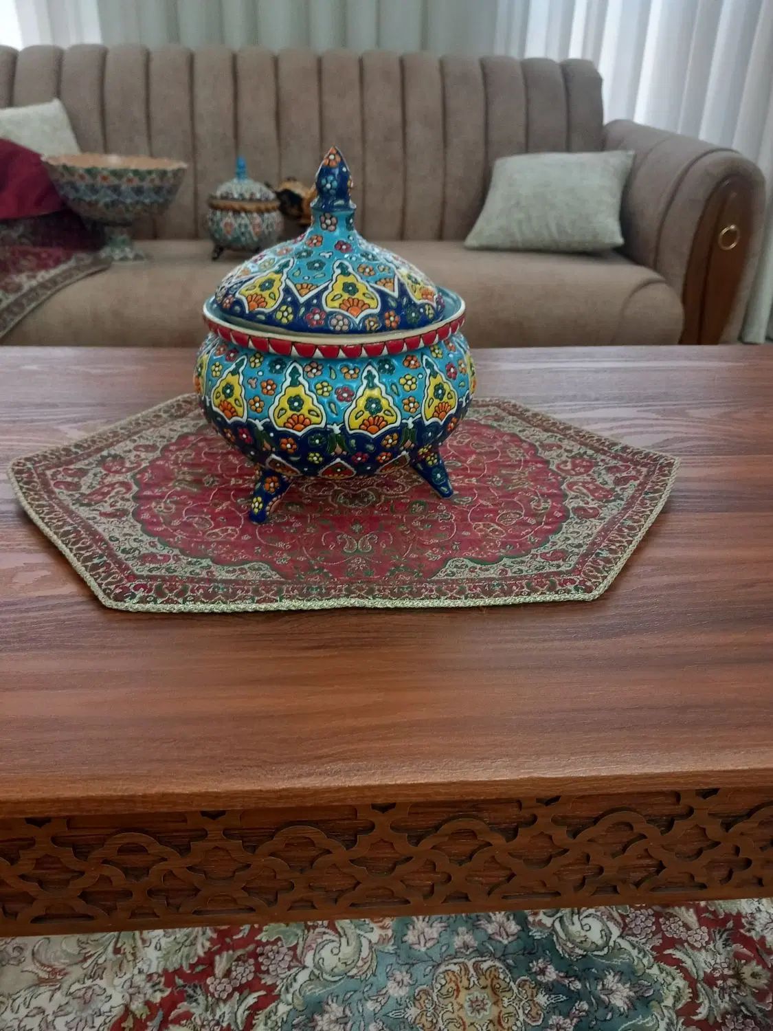 صنایع دستی لاله جین میوه، خوری ،شکلات خوری ، بشقاب|صنایع دستی و سایر لوازم تزئینی|کرج, کیانمهر|دیوار