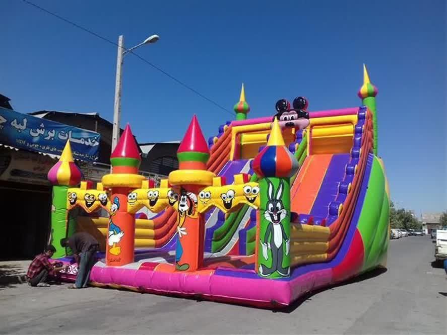 سرسره بادی پارچه کره ای فضای باز|اسباب‌‌بازی|تهران, پونک|دیوار