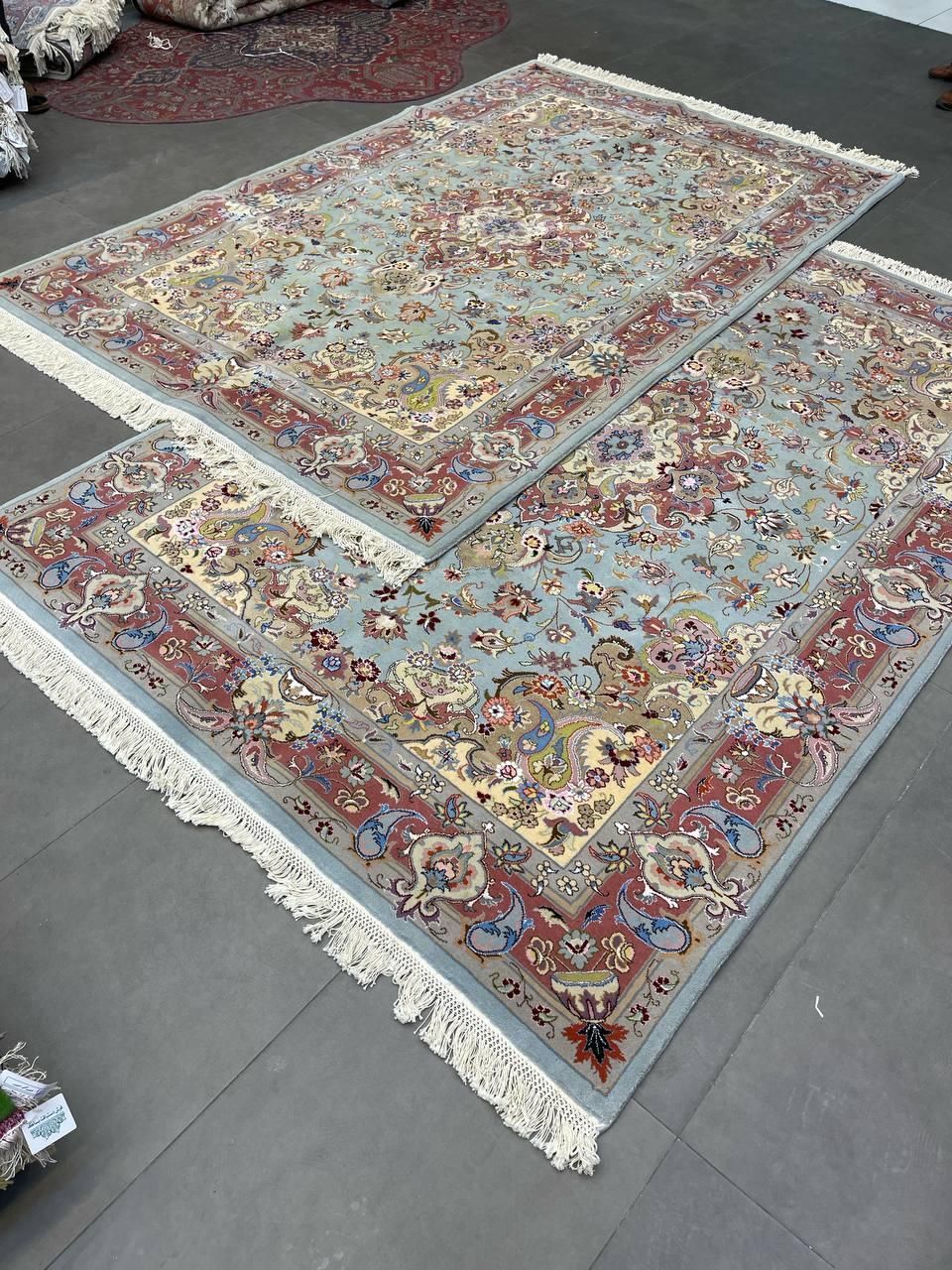 فرش دستباف (بساک) جفت ۶ متری ۱۷۵ تومن اعلا باف|فرش|مشکین‌دشت, |دیوار