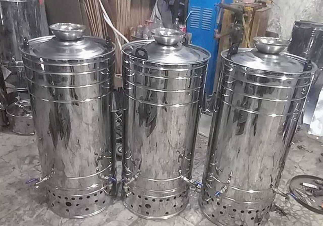 سماور گازی استیل بزرگ ۱۵۰ لیتری سماور هیئتی مجلسی|سماور، چای‌ساز، قهوه‌ساز|مشهد, کوه سنگی|دیوار