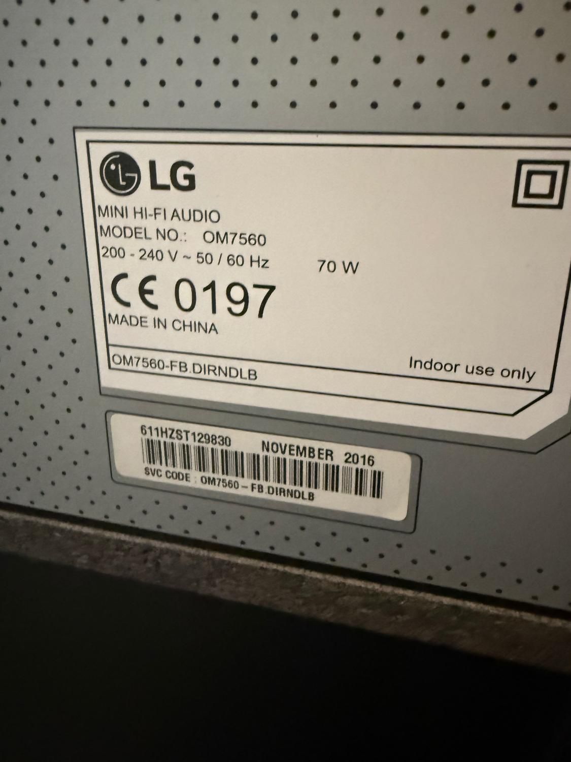 سیستم صوتی خانگی LG مدل OM7560|سیستم صوتی خانگی|اصفهان, جی شیر|دیوار