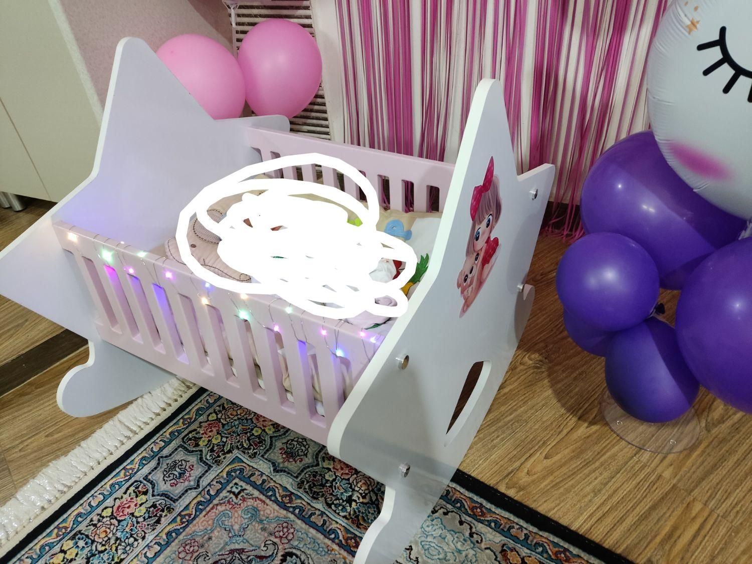 تخت نوزادی نانو|تخت و سرویس خواب|رشت, دیانتی|دیوار