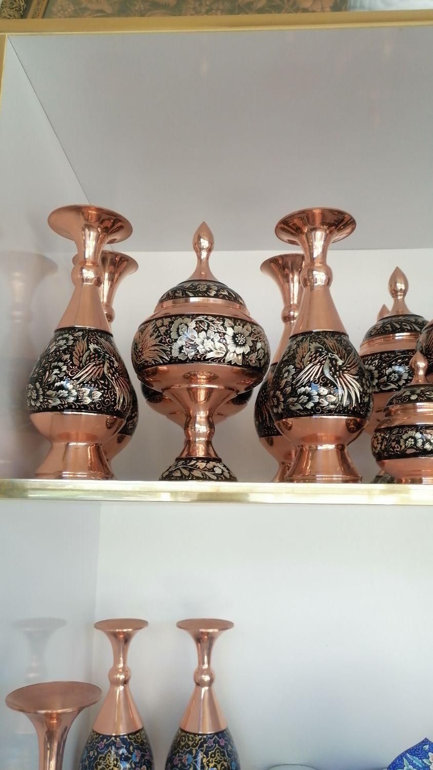زیر ساخت ظروف فیروزه کوبی|صنایع دستی و سایر لوازم تزئینی|نجف‌آباد, الله اکبر|دیوار