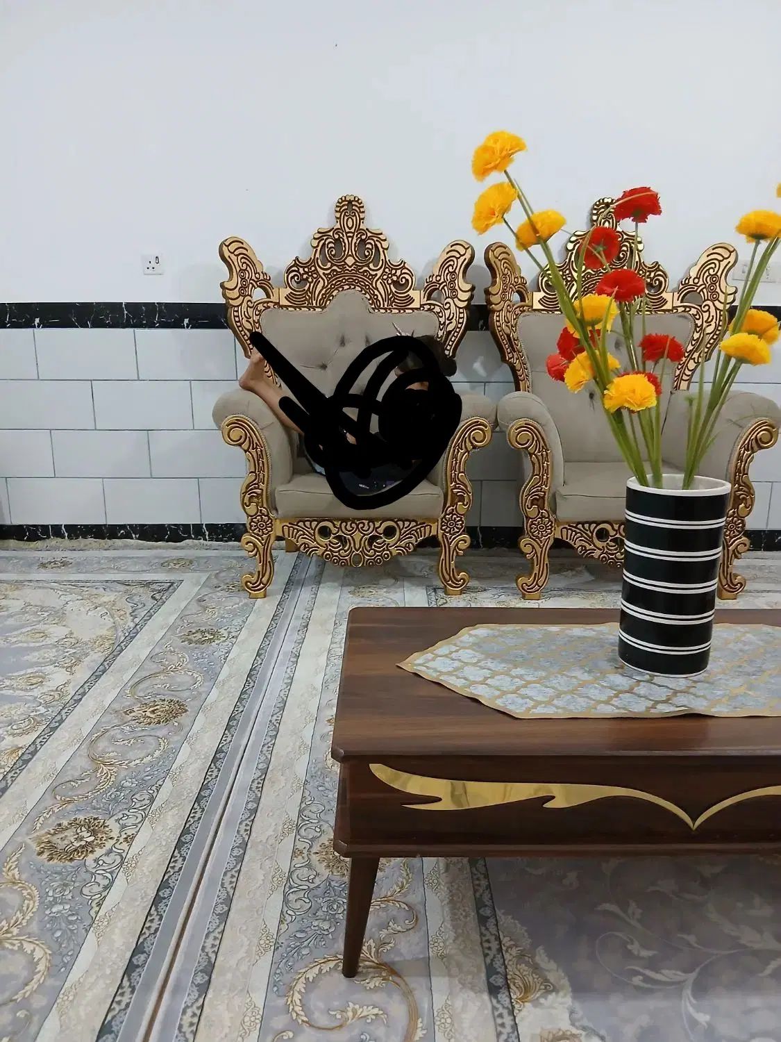 مبل سلطنتی، هفت نفره  در سهر سورشجان ۱۷۰۰۰۰۰۰|مبلمان خانگی و میز عسلی|شهرکرد, |دیوار
