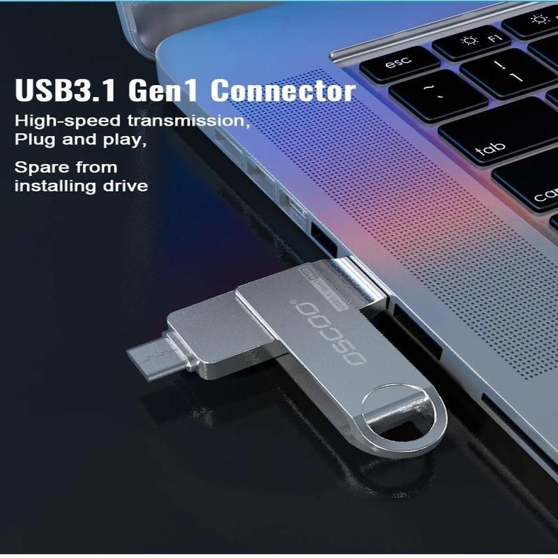 فلش مموری فلزی 2 سر 64 گیگ|قطعات و لوازم جانبی رایانه|تهران, فردوس|دیوار