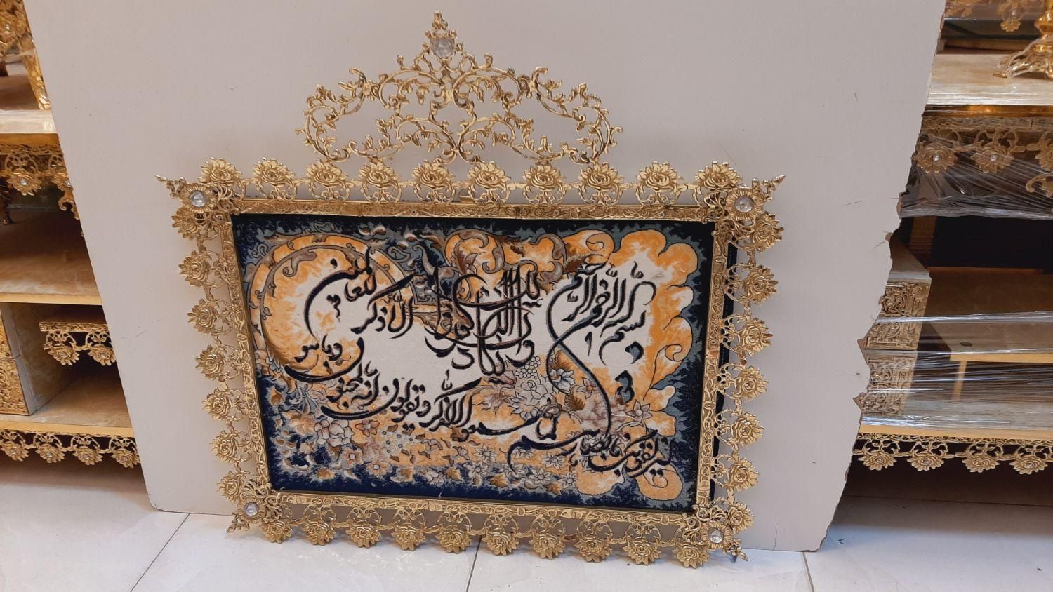 تابلو فرش ۳بعدی گل رز تاجدار برنز سوگلی|تابلو فرش|زنجان, |دیوار