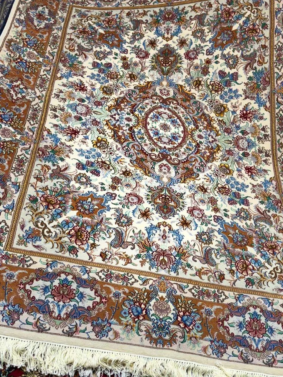 تک قالیچه خطیبی تبریز گل ابریشم(فرش خیام)|فرش|کرج, کوی امامیه|دیوار