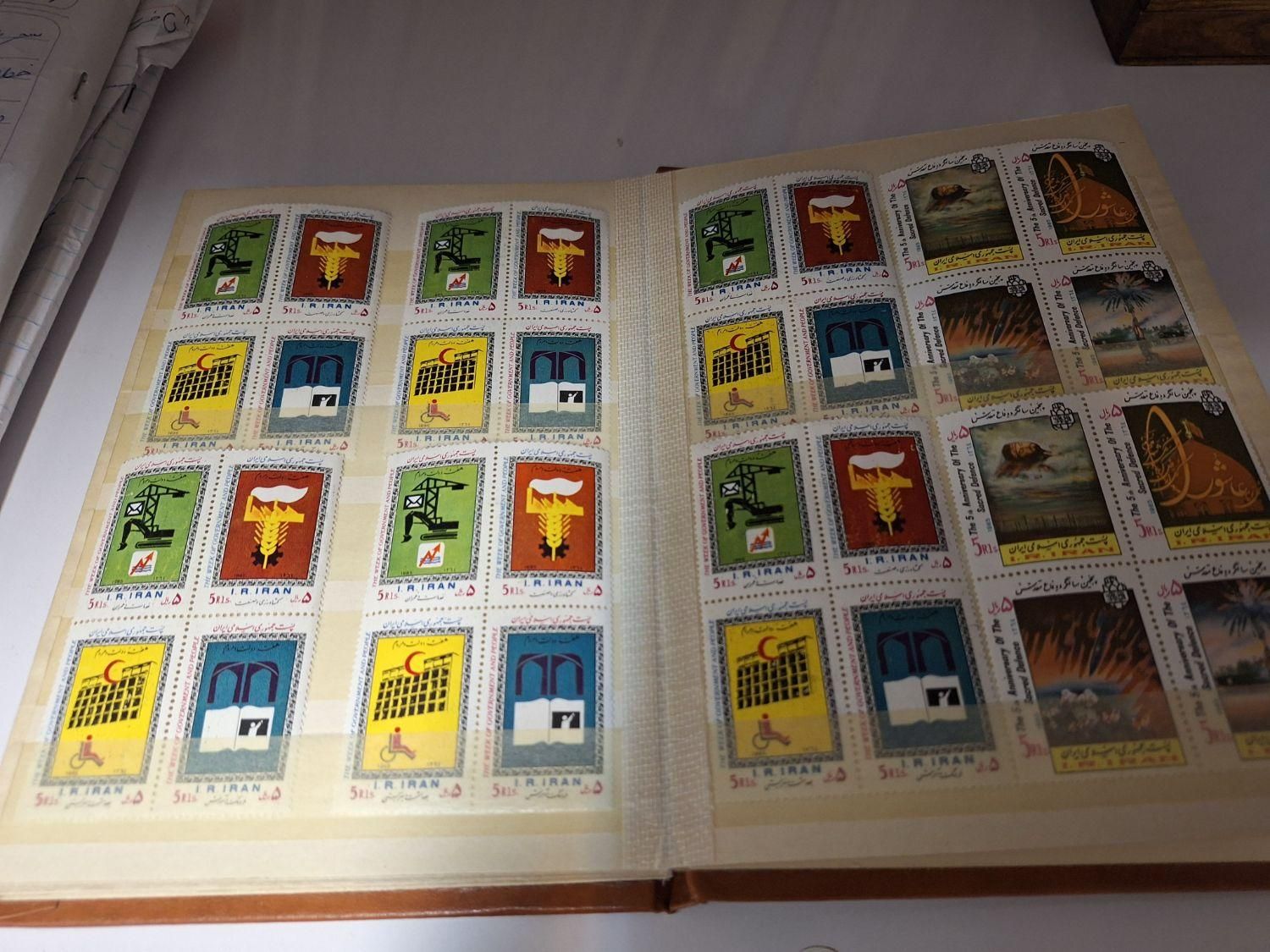 دوعدد آلبوم تمبر|کلکسیون سکه، تمبر، اسکناس|دوگنبدان, |دیوار