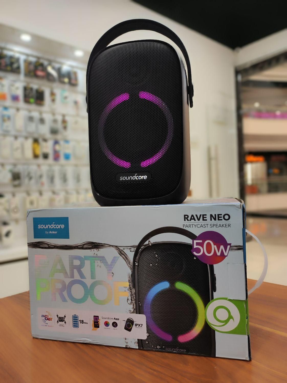 اسپیکر بلوتوثی قابل حمل انکر ، soundcore rave neo|پخش‌کننده همراه|یزد, |دیوار