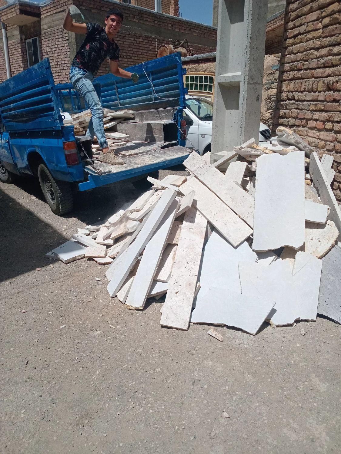 پخش سنگ لاشه،سنگ قرنیز و کف طولی آزاد|مصالح و تجهیزات ساختمان|ماکو, |دیوار