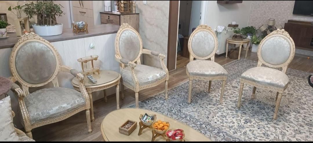مبلمان ۹ نفره، همراه ۵عدد میز عسلی|مبلمان خانگی و میز عسلی|تهران, چهارصد دستگاه|دیوار
