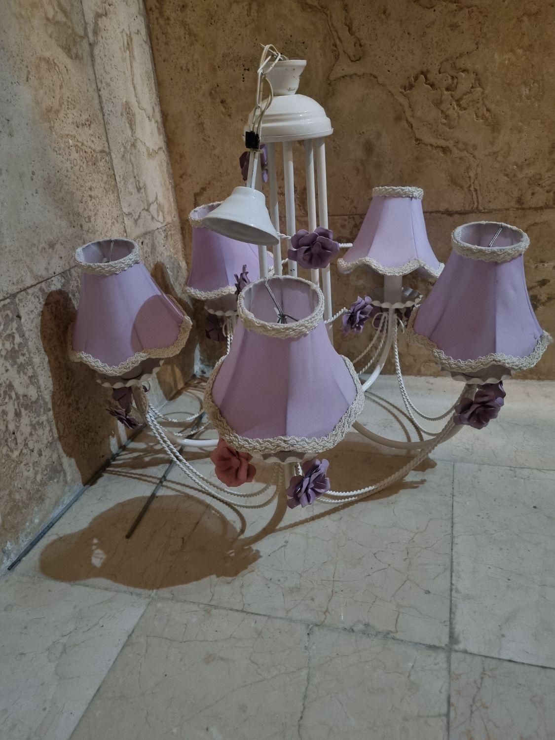 لوستر زیبا ۵ شاخه|لوستر و چراغ آویز|شیراز, شهرک گلستان|دیوار