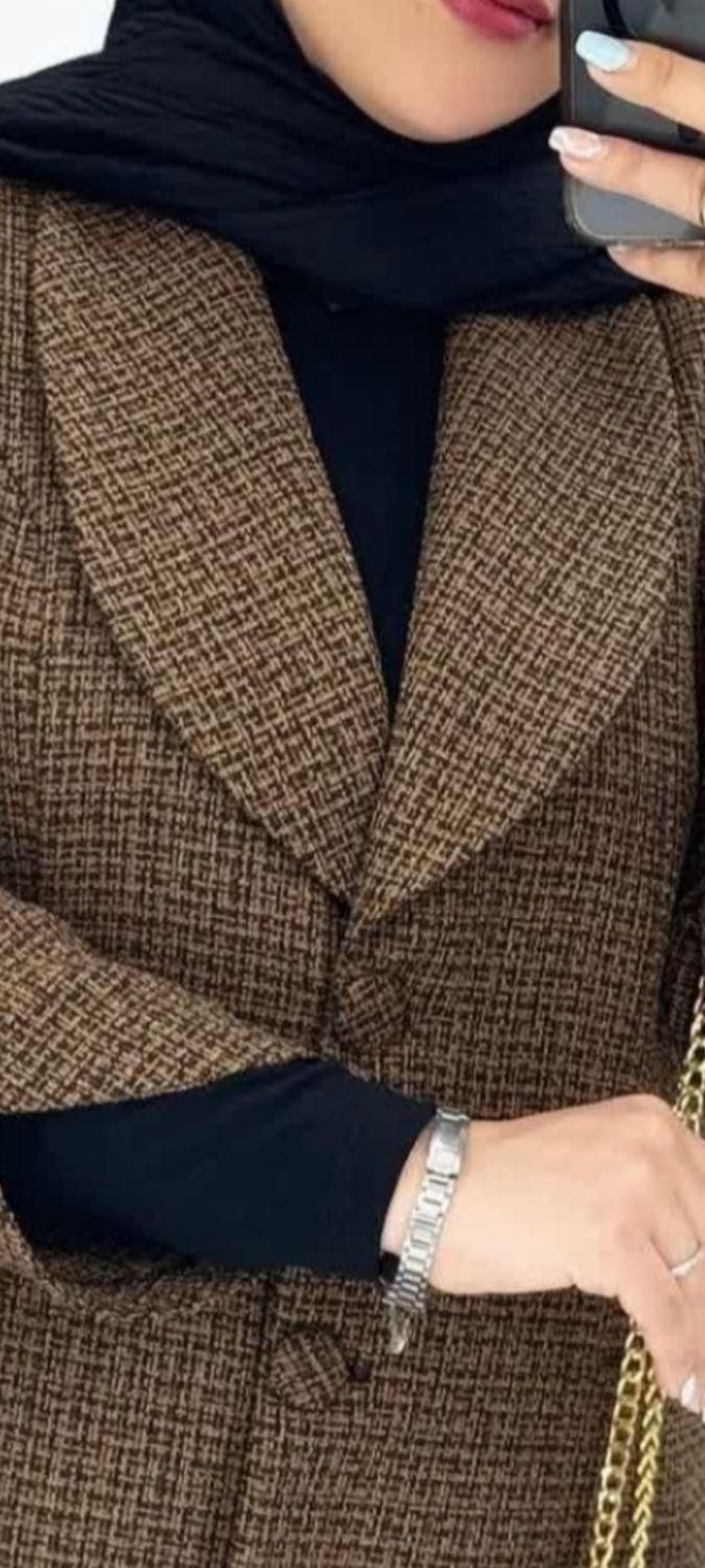 مانتو بافت خارجی نو در دو رنگ مشکی وسفیدیاقرمز|لباس|آباده, |دیوار