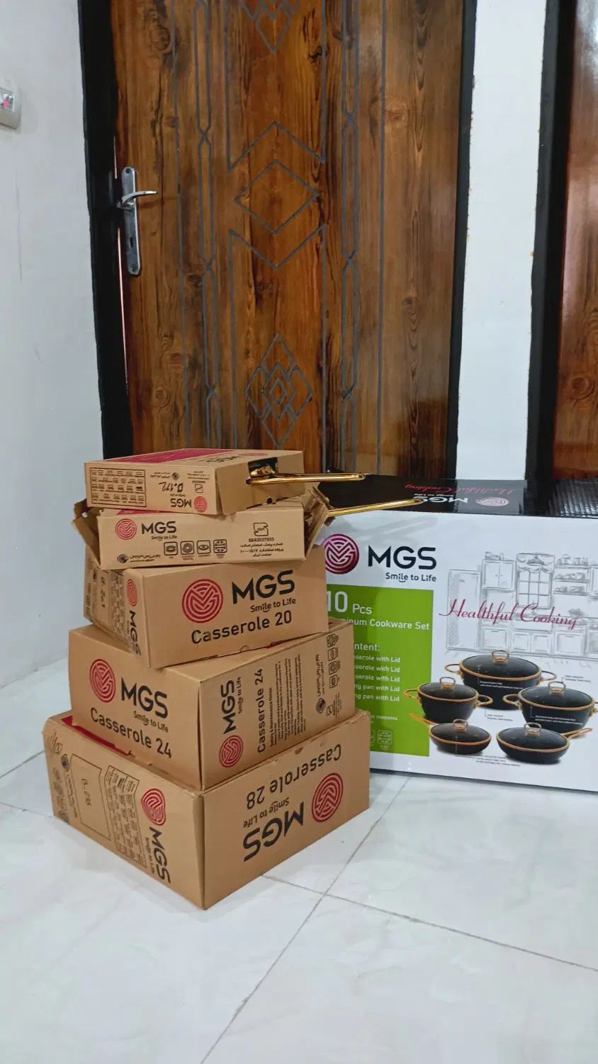 سرویس قابلمه چدن مارک MGS نو نو با کارتن|ظروف پخت‌وپز|مشهد, منزل آباد|دیوار