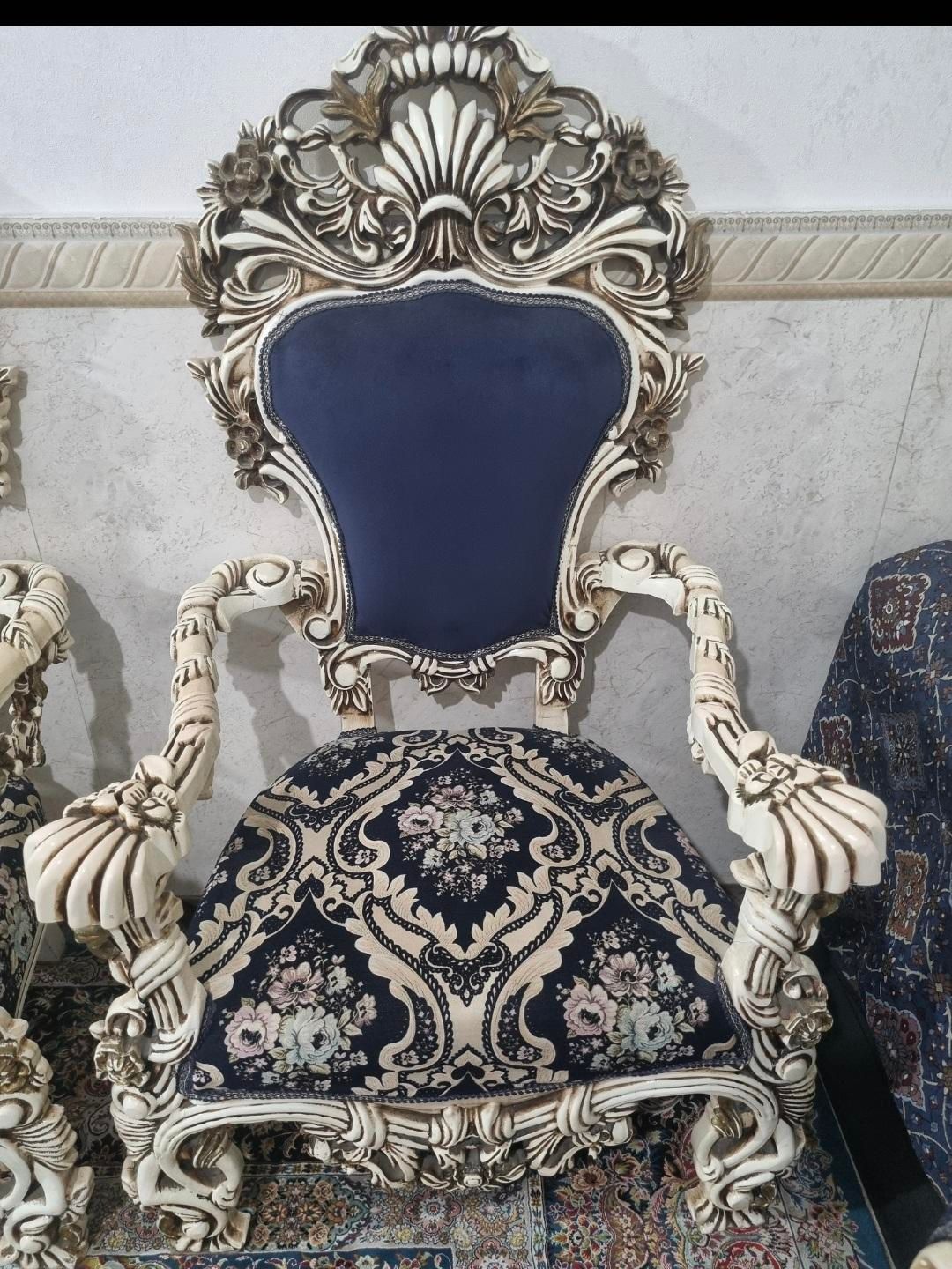 مبل چوب ۷نفره درحدنو|مبلمان خانگی و میز عسلی|قرچک, زیبا شهر|دیوار