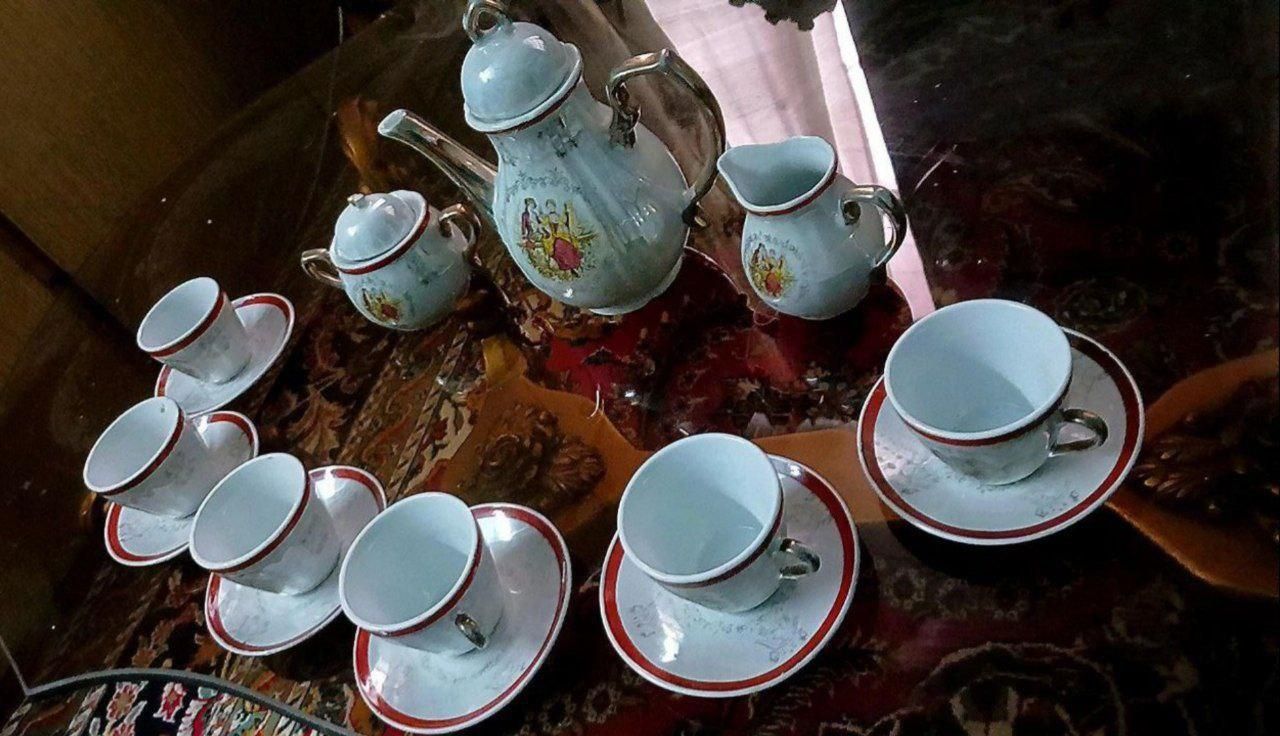 سرویس 17پارچه قهوه خوری دنسی|ظروف سرو و پذیرایی|گنبد کاووس, |دیوار