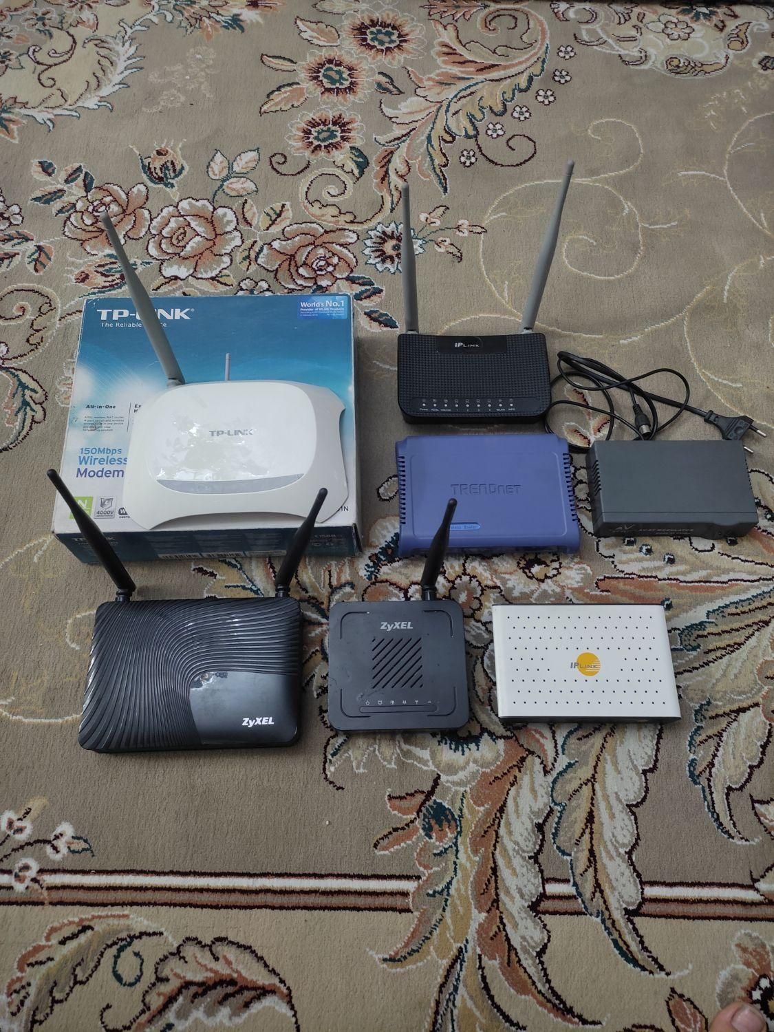 مودم روتر ADSL زایکسل تی پی لینک آی پی لینک...|مودم و تجهیزات شبکه|تهران, یافت آباد جنوبی|دیوار