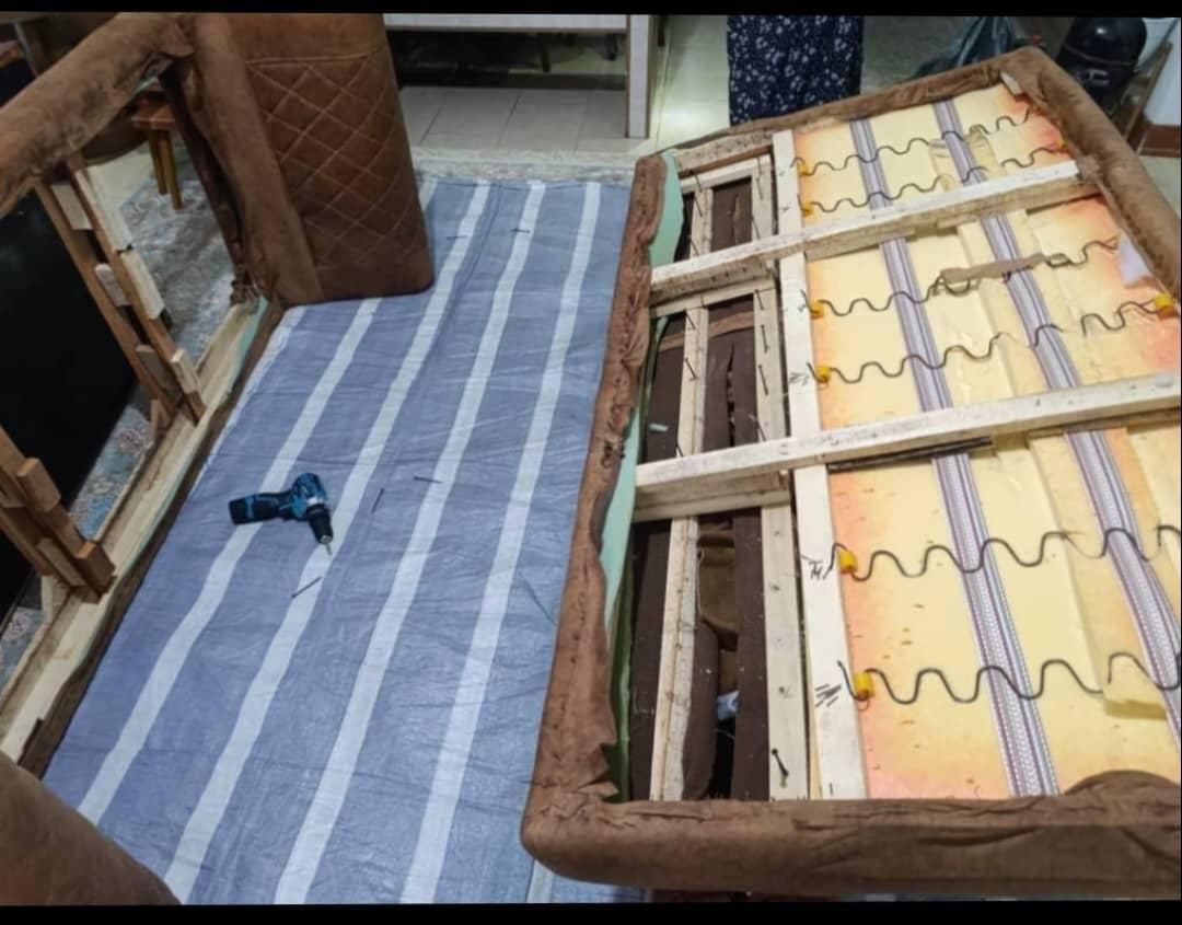 تعمیرات مبلمان وصندلی درمنزل|مبلمان خانگی و میز عسلی|لاهیجان, شیخ زاهد|دیوار