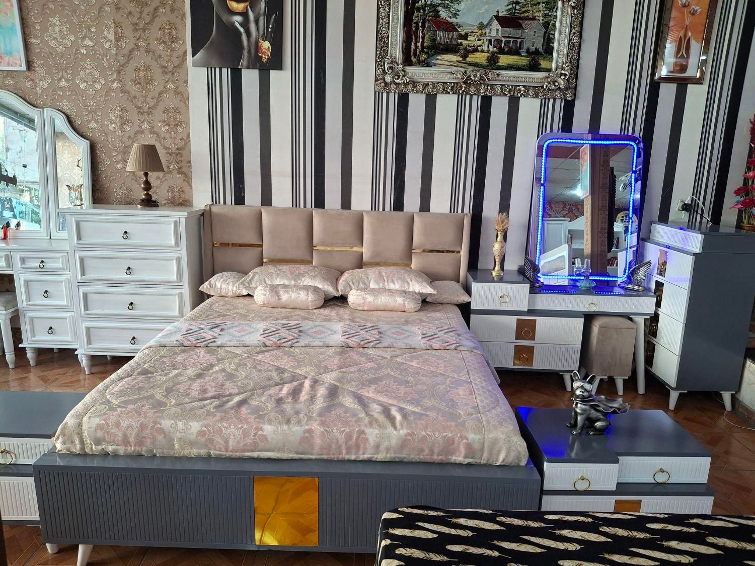 سرویس خواب دونفره|تخت و سرویس خواب|گلستان (تهران), |دیوار