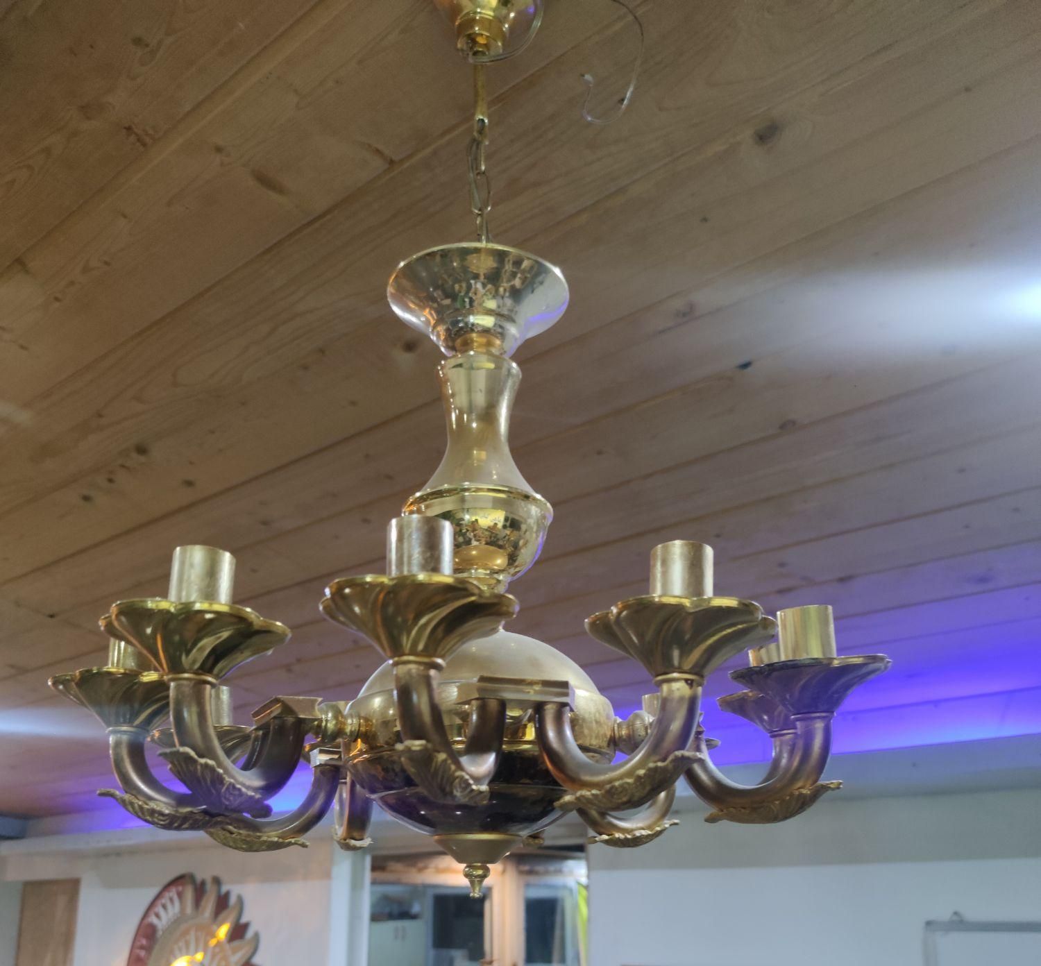 سه عدد لوستر برنز 10شاخه|لوستر و چراغ آویز|کرج, عظیمیه|دیوار