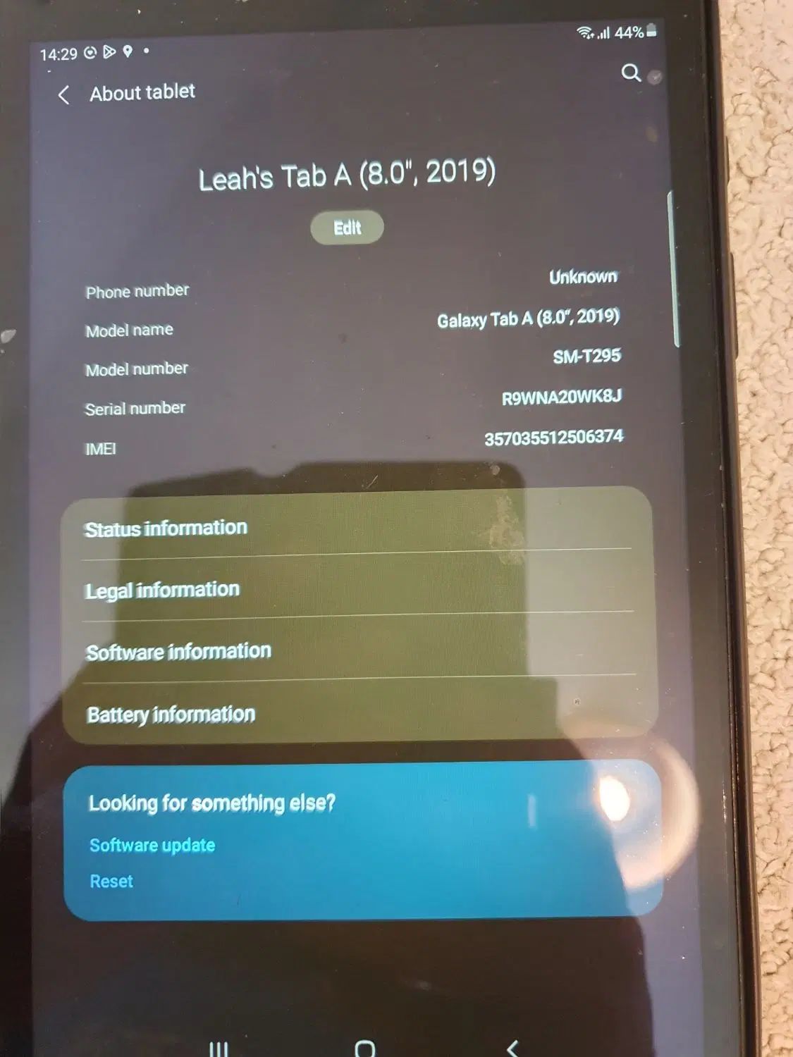 تبلت Samsung Galaxy Tab A 8.0 (SM-T295) در حدنو|تبلت|مشهد, ویلاشهر|دیوار