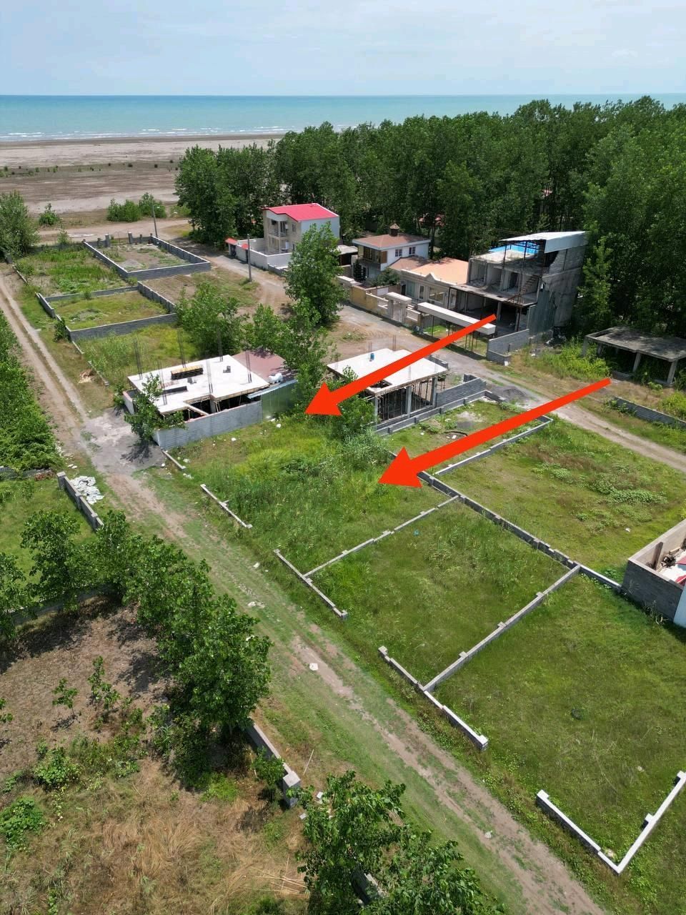 دو قطعه زمین ساحلی ۱۶۵متری چسبیده بهم/قواره چهارم|فروش زمین و ملک کلنگی|چاف و چمخاله, |دیوار