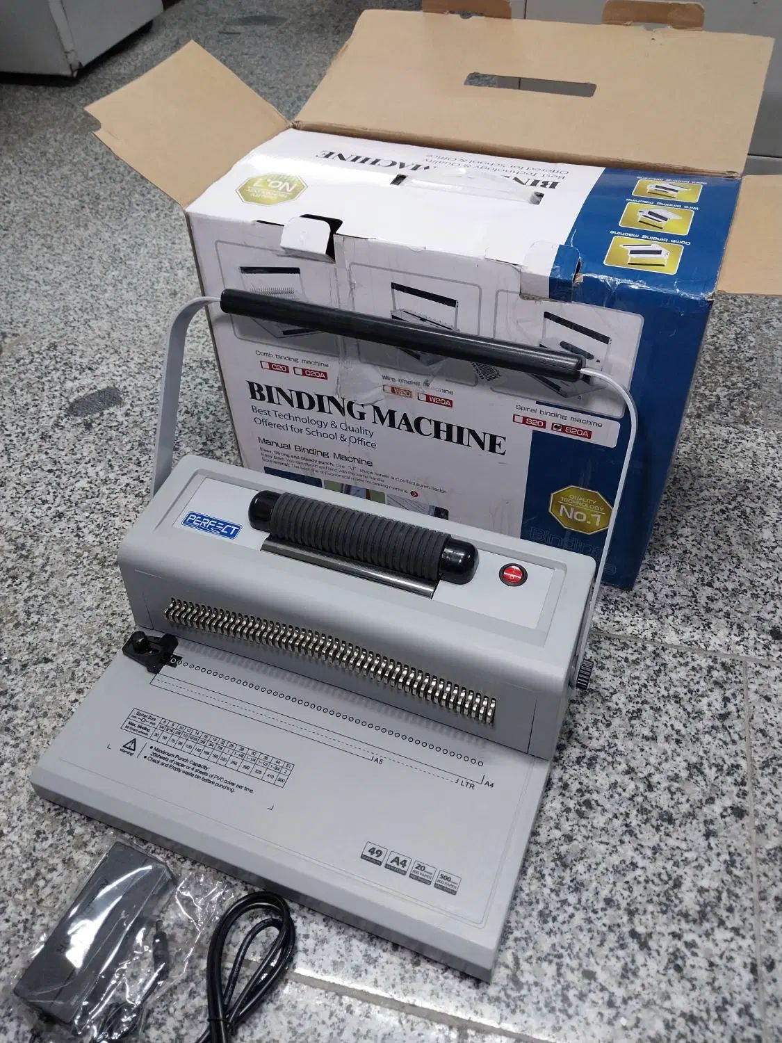 دستگاه سیمی کن مارپیچ صحافی پانچ فنرزن کتاب s20A|لوازم التحریر|تهران, جوانمردان (اندیشه)|دیوار