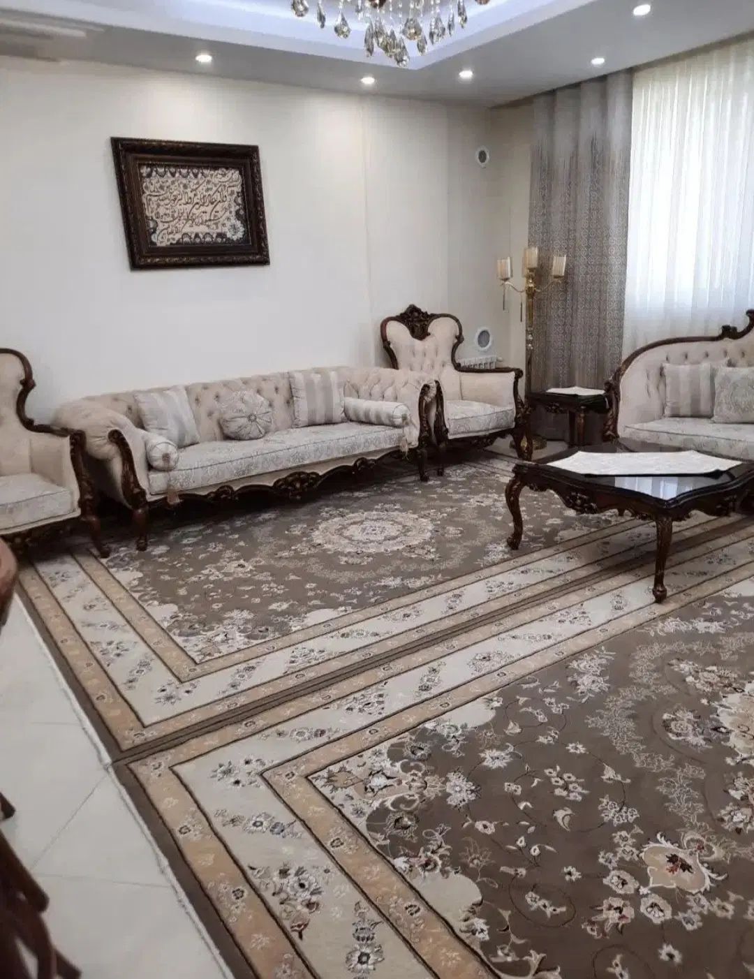 ۱۱۰ متر ۲ خواب/ پنجره قدی/ ترکیب نور و نقشه|فروش آپارتمان|تهران, سازمان برنامه جنوبی|دیوار