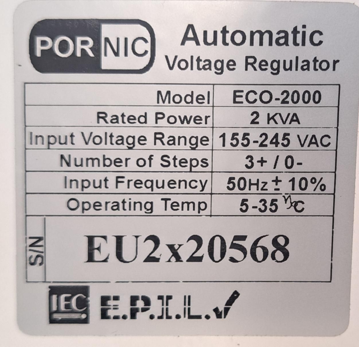 استابلایزر  ۲ کیلو ولت آمپر|قطعات و لوازم جانبی رایانه|خرم‌آباد, |دیوار