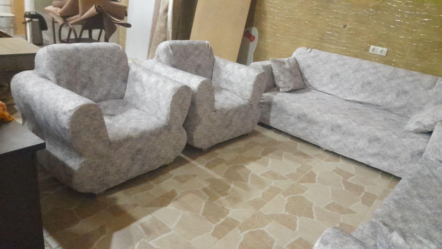 مبل ۸نفره با پارچه صفر|مبلمان خانگی و میز عسلی|سردشت, |دیوار