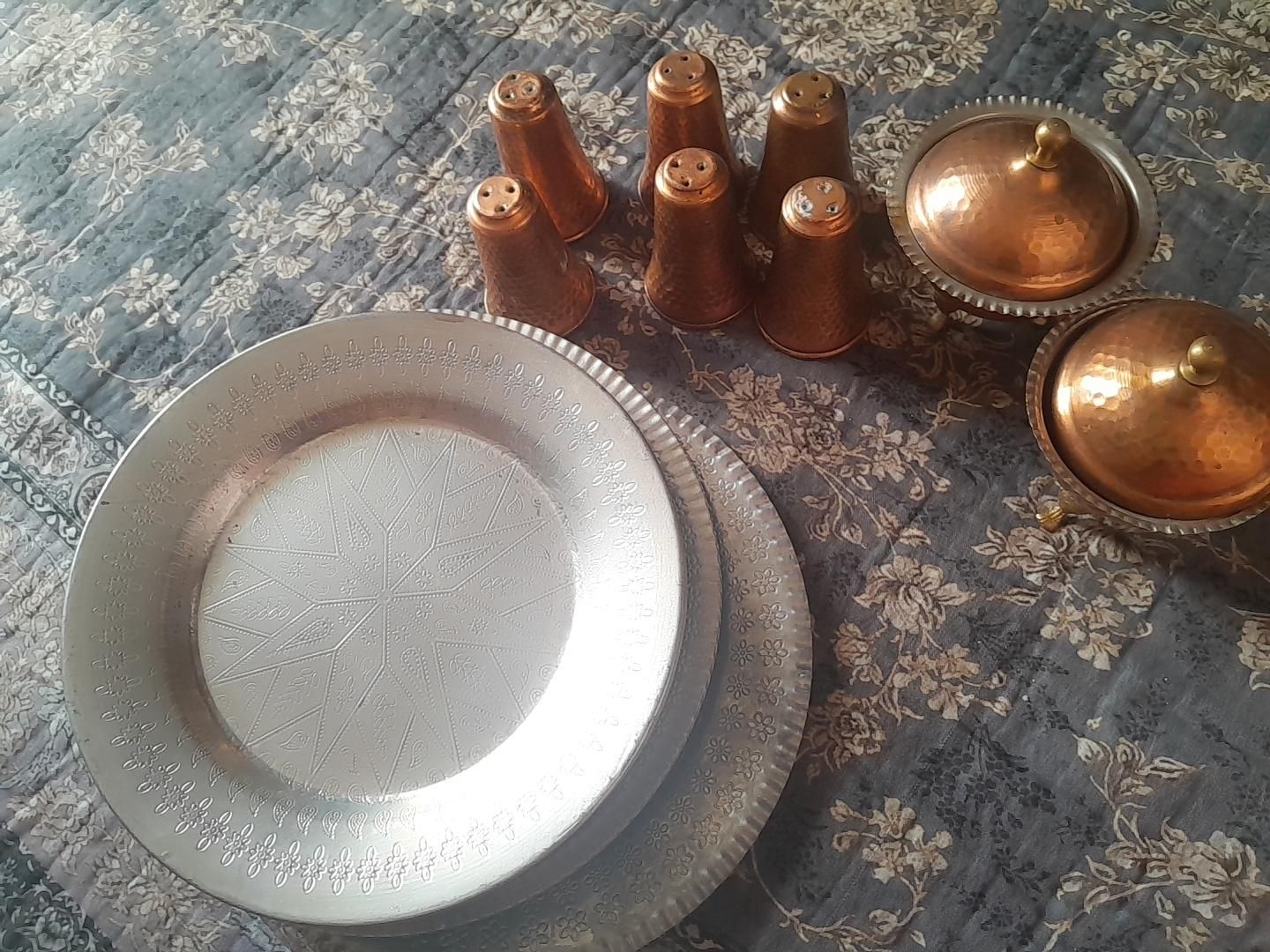 ظروف مسی زیبا|ظروف سرو و پذیرایی|کرمانشاه, |دیوار