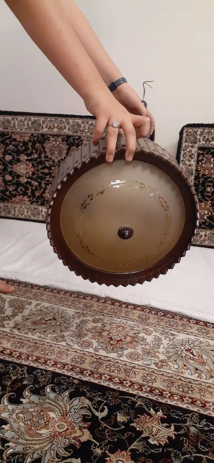 لوستر چوبی|لوستر و چراغ آویز|کرمانشاه, |دیوار