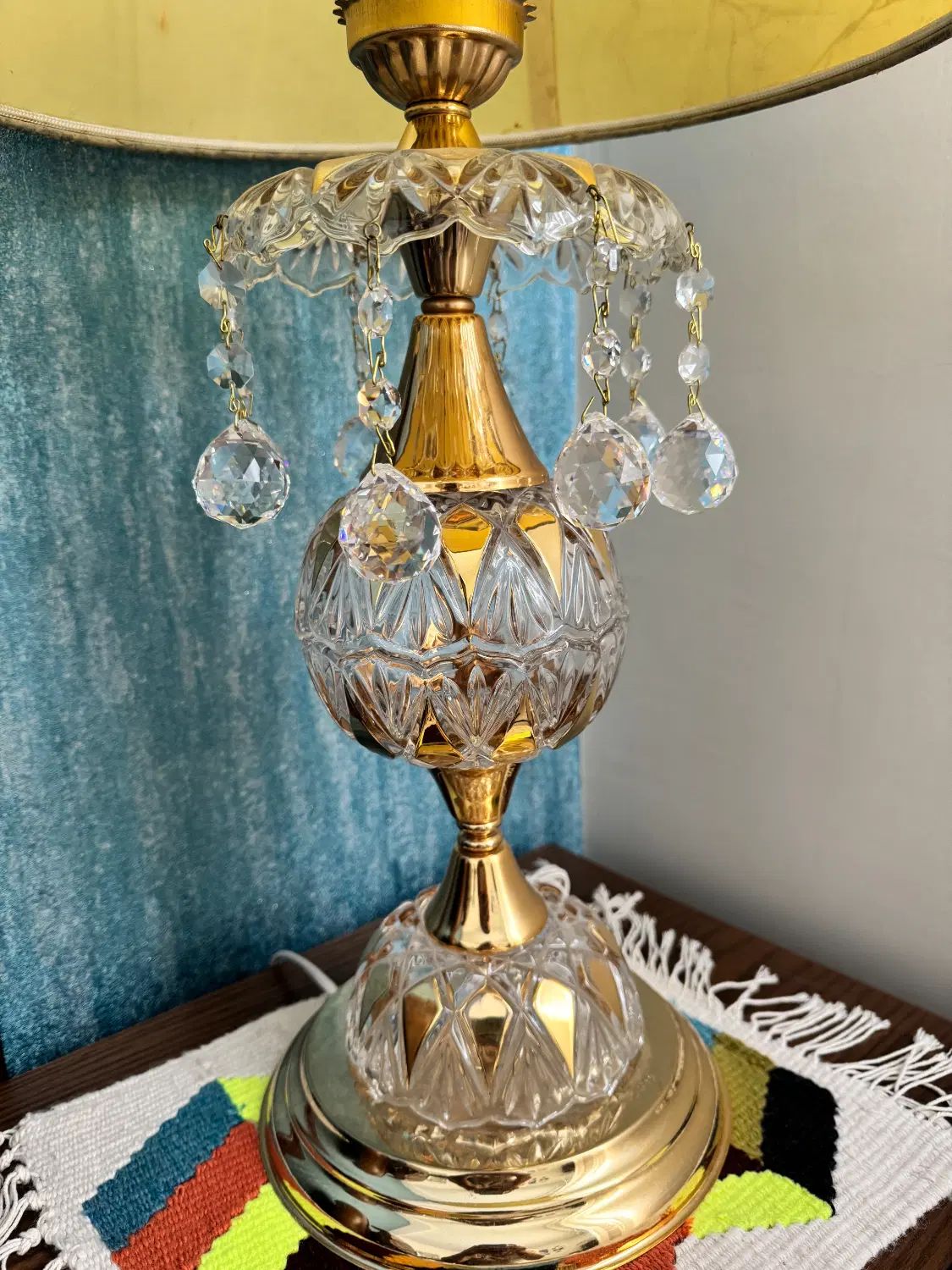 آباژور کریستال کاملا نو طرح چک|چراغ خواب و آباژور|تهران, دهکده المپیک|دیوار