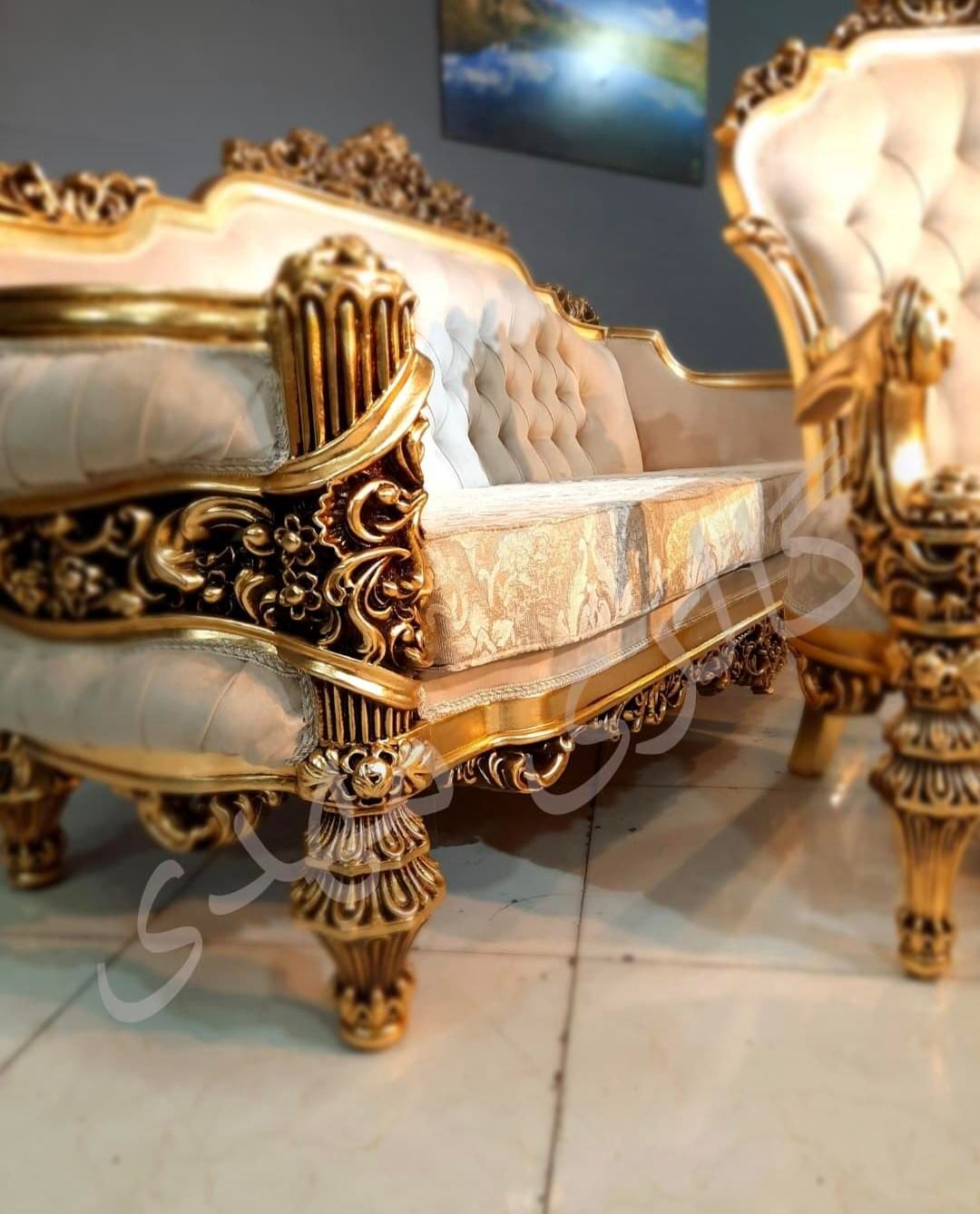 مبل سلطنتی راحتی کلاسیک گلایور FG545|مبلمان خانگی و میز عسلی|تهران, شهرک ولیعصر جنوبی|دیوار