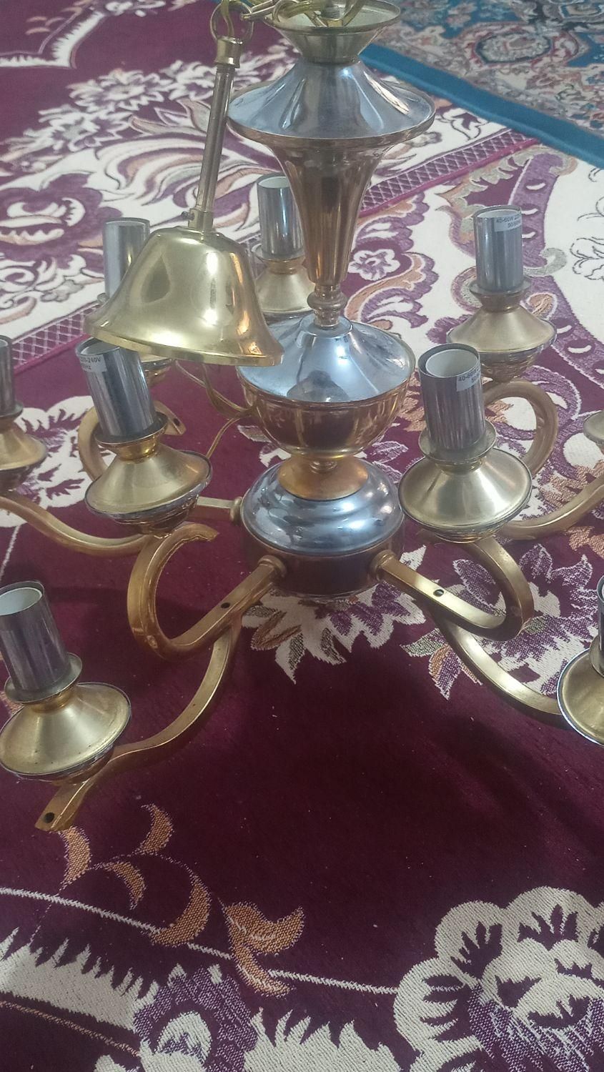 لوستر طلایی|لوستر و چراغ آویز|بجنورد, |دیوار