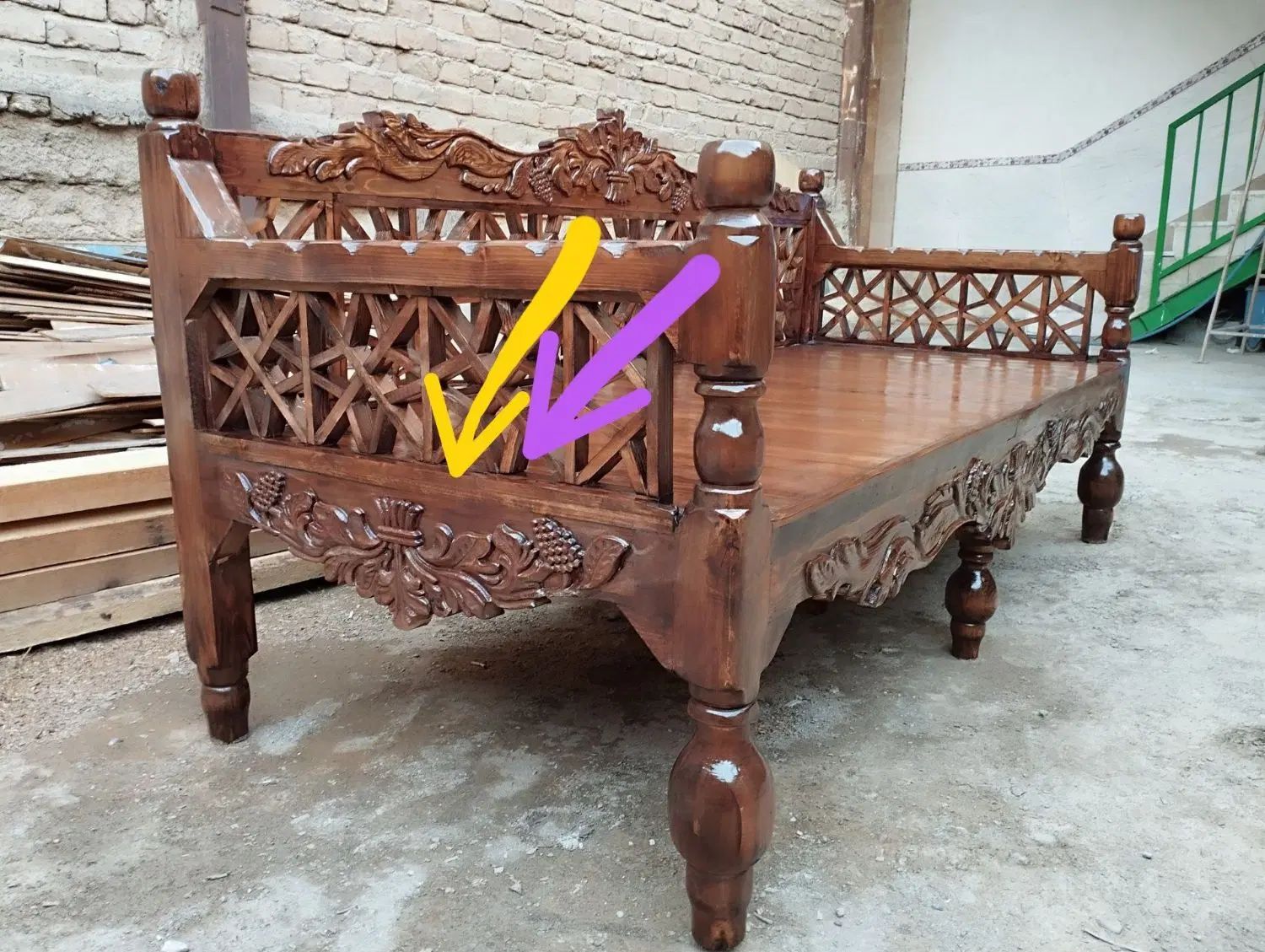 راحتی سنتی دست ساز مبل خان نشین|مبلمان خانگی و میز عسلی|کرج, ملک‌آباد|دیوار