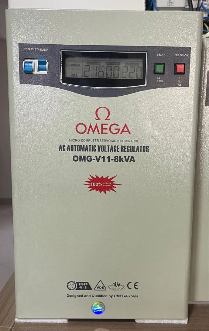 استابلایزر Omega اومگا ۵ و ۸ کیلو ولت آمپر|قطعات و لوازم جانبی رایانه|اصفهان, ملک|دیوار
