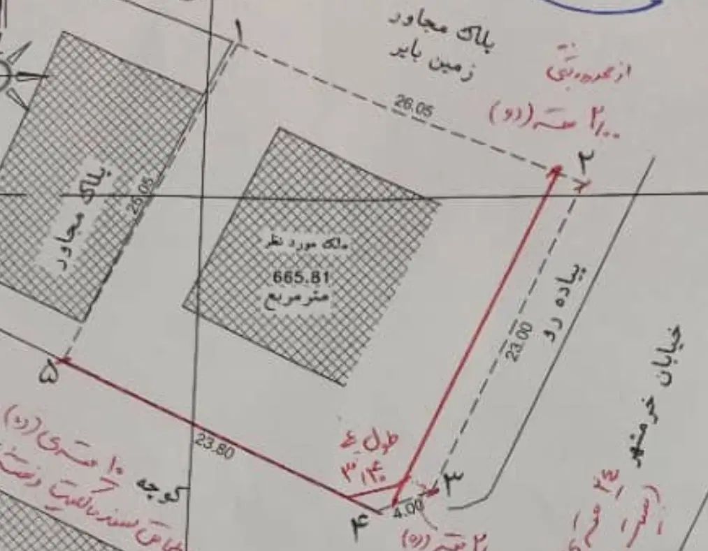 زمین تجاری مسکونی ابتدای بر اصلی خرمشهر|فروش زمین و ملک کلنگی|لاهیجان, شهید آوینی|دیوار