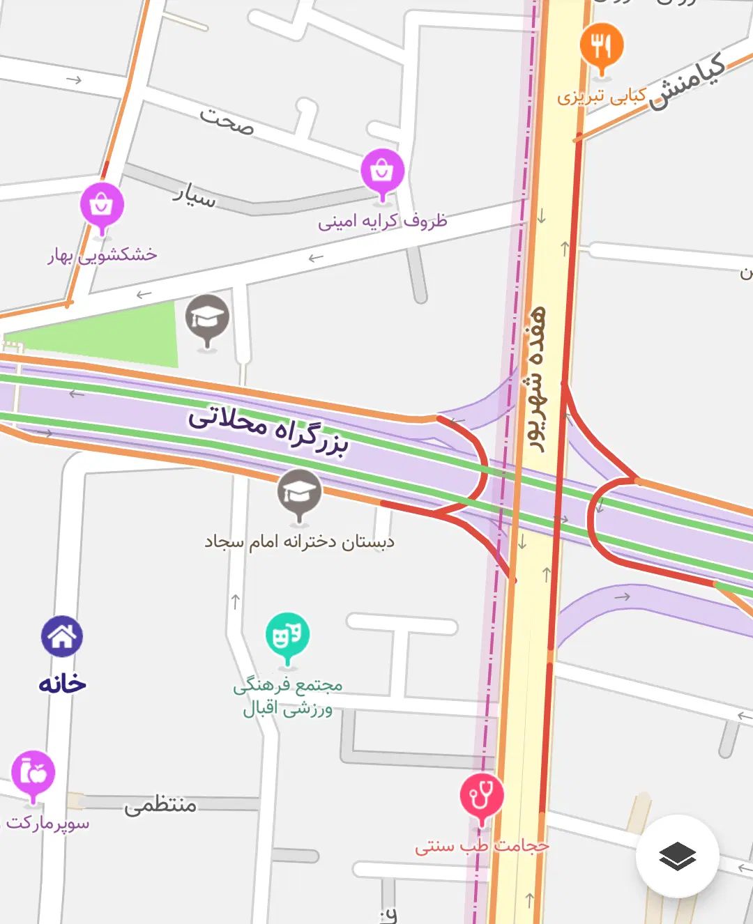 خوش نقشه/طبقه اول/تکواحد ۲پارکینگ/بازسازی/پل آهنگ|اجارهٔ آپارتمان|تهران, قیام|دیوار