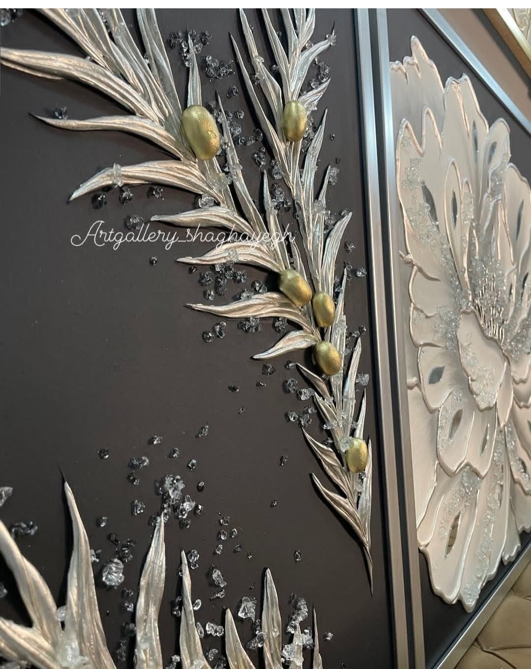 تابلو 3 لت زیتون کاملا برجسته|تابلو، نقاشی، عکس|کرج, گوهردشت|دیوار