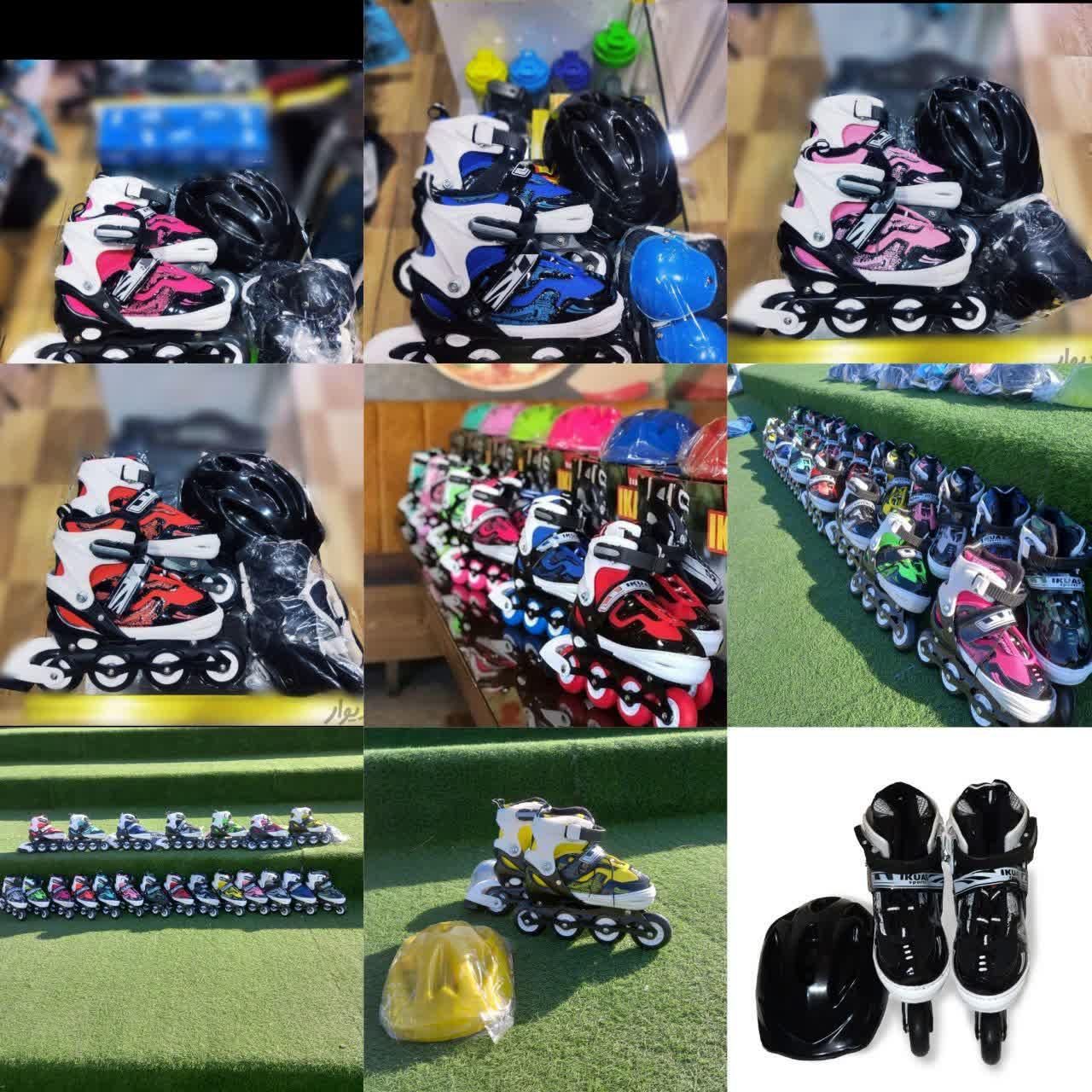اسکیت آیکاس با لوازم ایمنی|دوچرخه، اسکیت، اسکوتر|کرج, شاهینویلا|دیوار