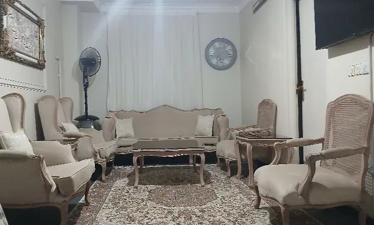 مبل استیل فرانسوی در حد نو کم استفاده|مبلمان خانگی و میز عسلی|تهران, سجاد|دیوار