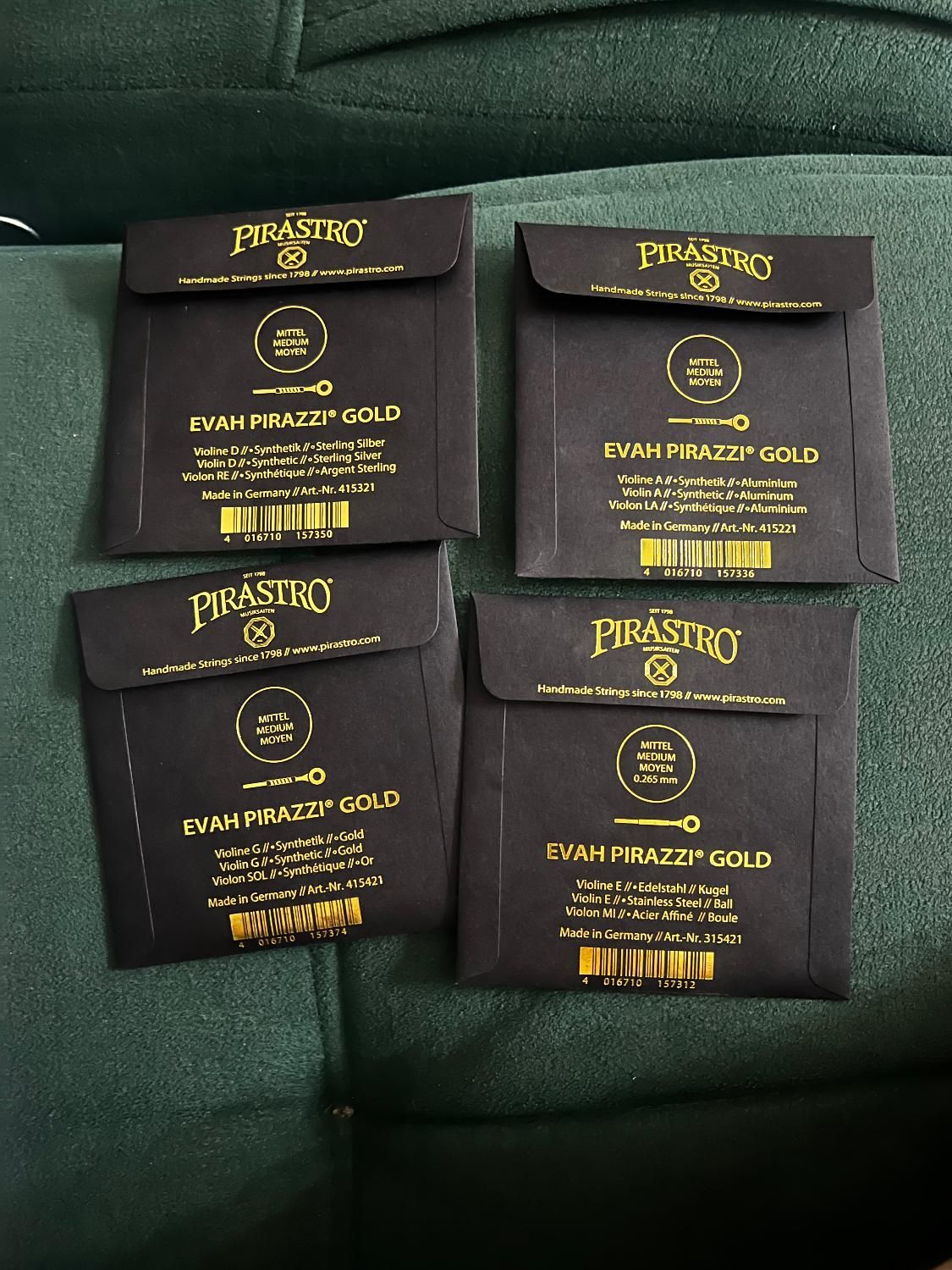 سیم ویولن Evah Pirazzi Gold 4/4|ویولن|تهران, یوسف‌آباد|دیوار