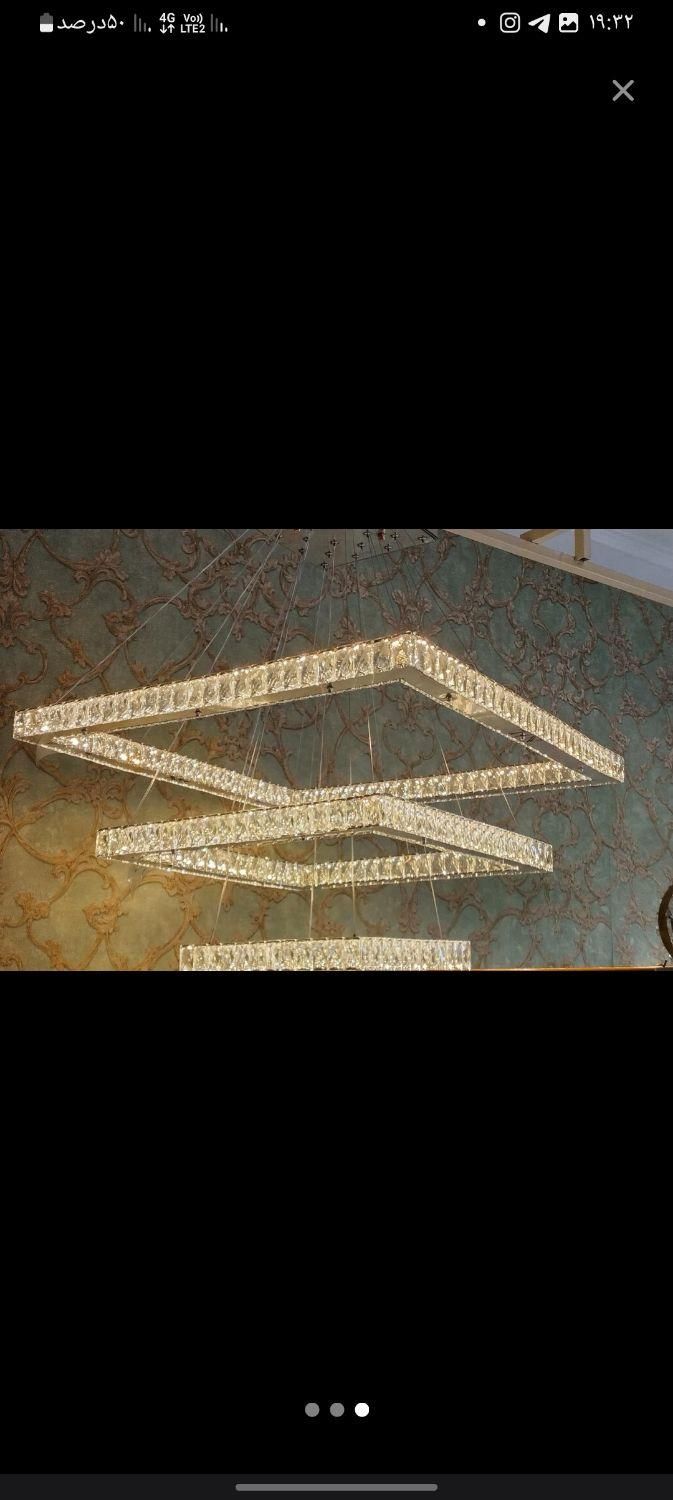 لوستر سقفی مدرن|لوستر و چراغ آویز|قم, بنیاد|دیوار