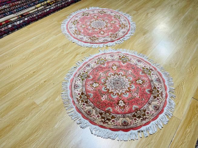 فرش جفت گرد قطر ۱ تبریز|فرش|تهران, سلسبیل جنوبی|دیوار
