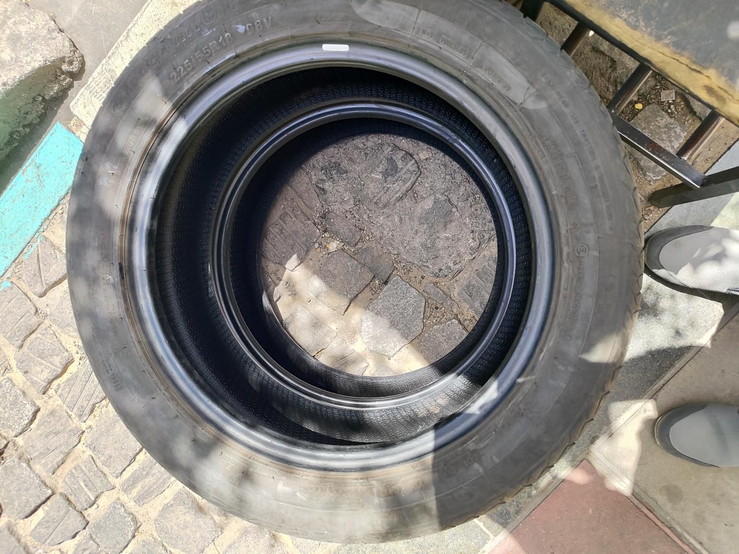 ۴ حلقه لاستیک ۲۲۵ ۵۵ ۱۸|قطعات یدکی و لوازم جانبی|تهران, شهرک غرب|دیوار