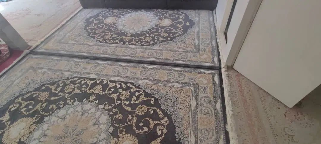 دو تخته فرش ۱۲متری گل برجسته طلاکوب سالم در حد نو|فرش|تهران, تهرانسر غربی|دیوار