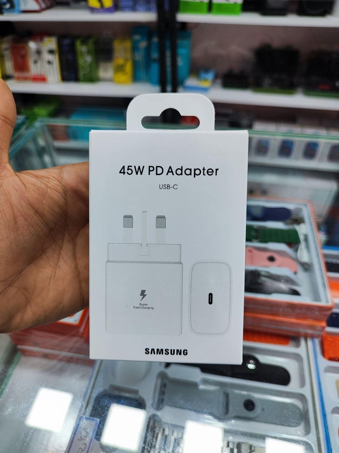 آداپتور45 وات صددرصد اورجینال بردمشکی 6ماه گارانتی|لوازم جانبی موبایل و تبلت|مشهد, طلاب|دیوار