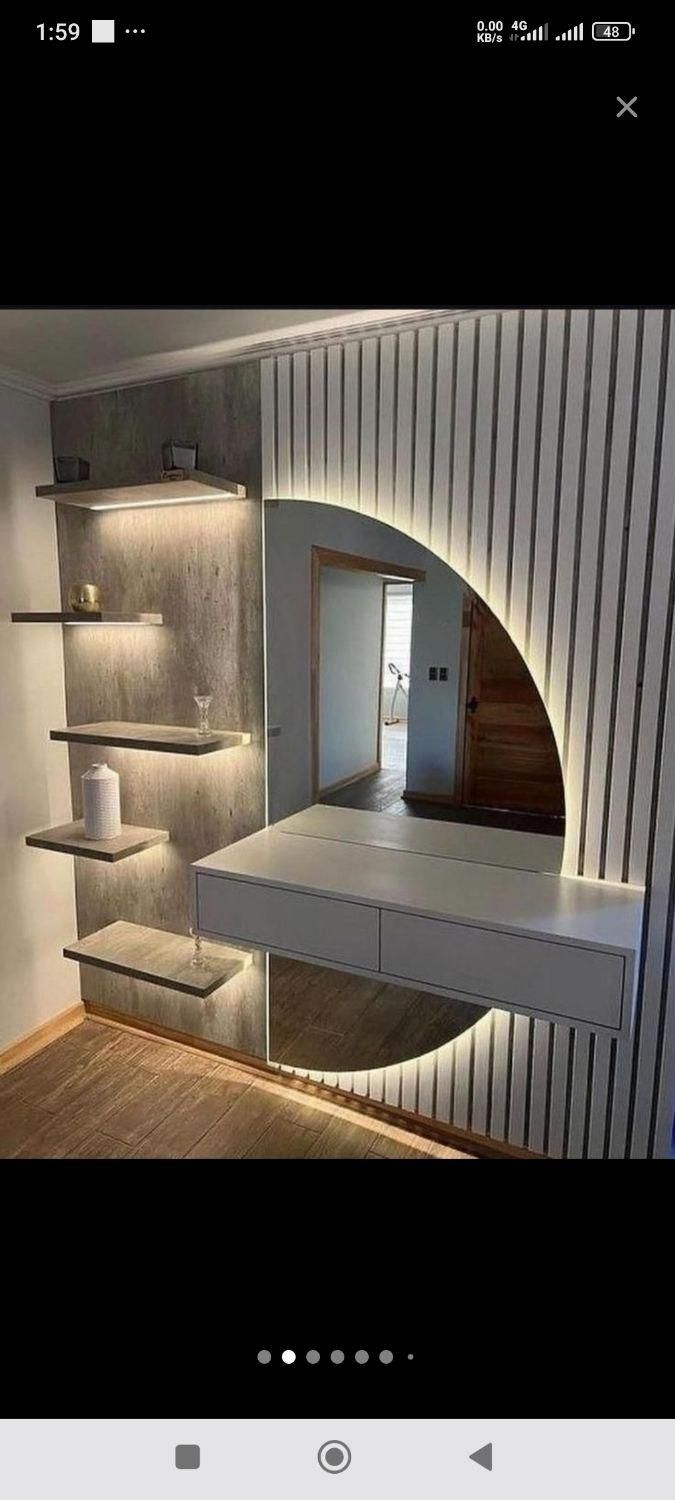 قرنیز برچسپ کابینت سقف کاذب ماربل ترمووال پرده|خدمات پیشه و مهارت|کیش, |دیوار