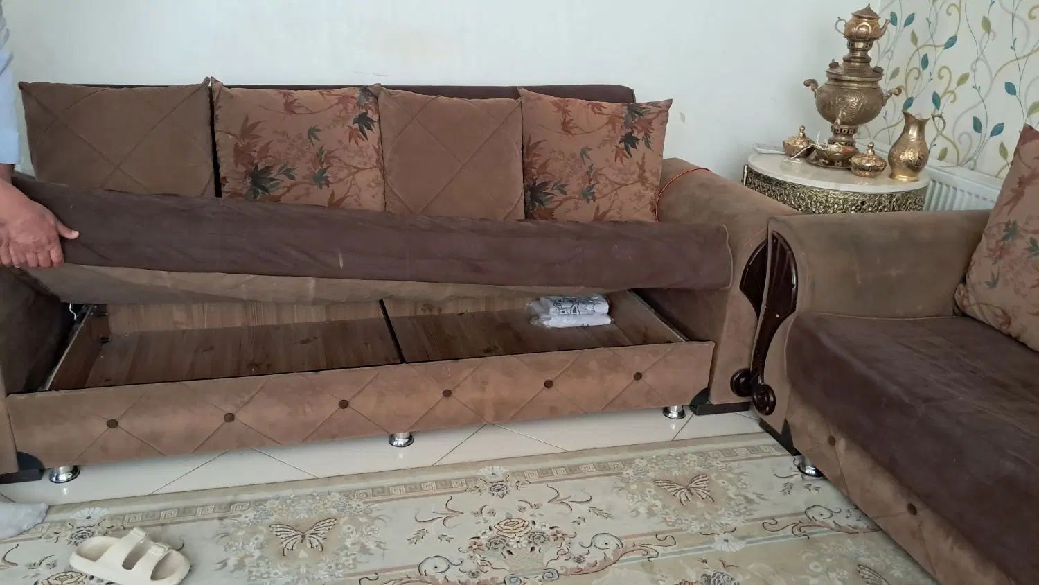 مبلا ۱۰ نفر راحتی به قیمت عالی  تخت شو هستن همشون|مبلمان خانگی و میز عسلی|اراک, |دیوار
